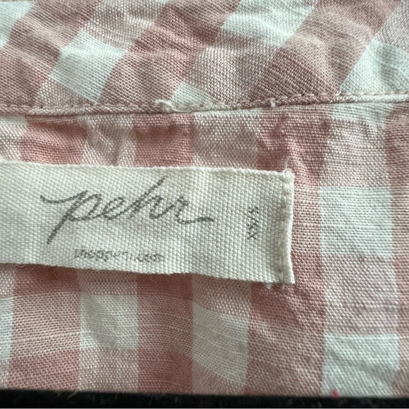 Pehr Organic Cotton Women’s Caftan in Pink Gingham size XS/S - Picture 4 of 5